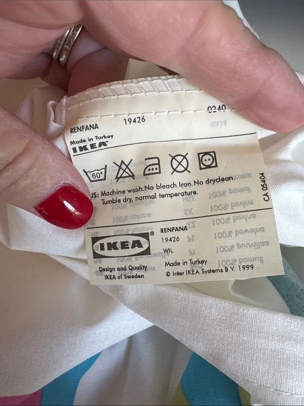 Vintage lot of 2 IKEA Pillowcases Renfana Nean Maria Vinta